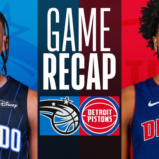 Fans cheering at Orlando Magic vs Detroit Pistons NBA game at Kia Center