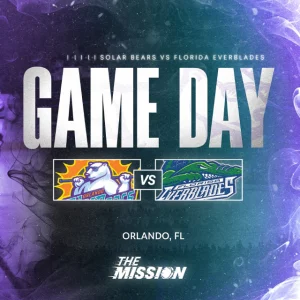 Hockey fans attending Orlando Solar Bears vs Florida Everblades at Kia Center
