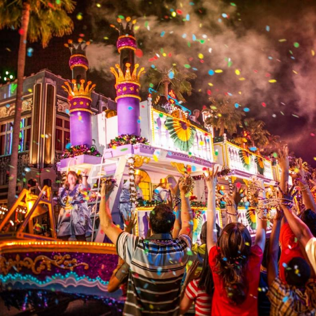 Mardi Gras parade at Universal Studios Florida 2026