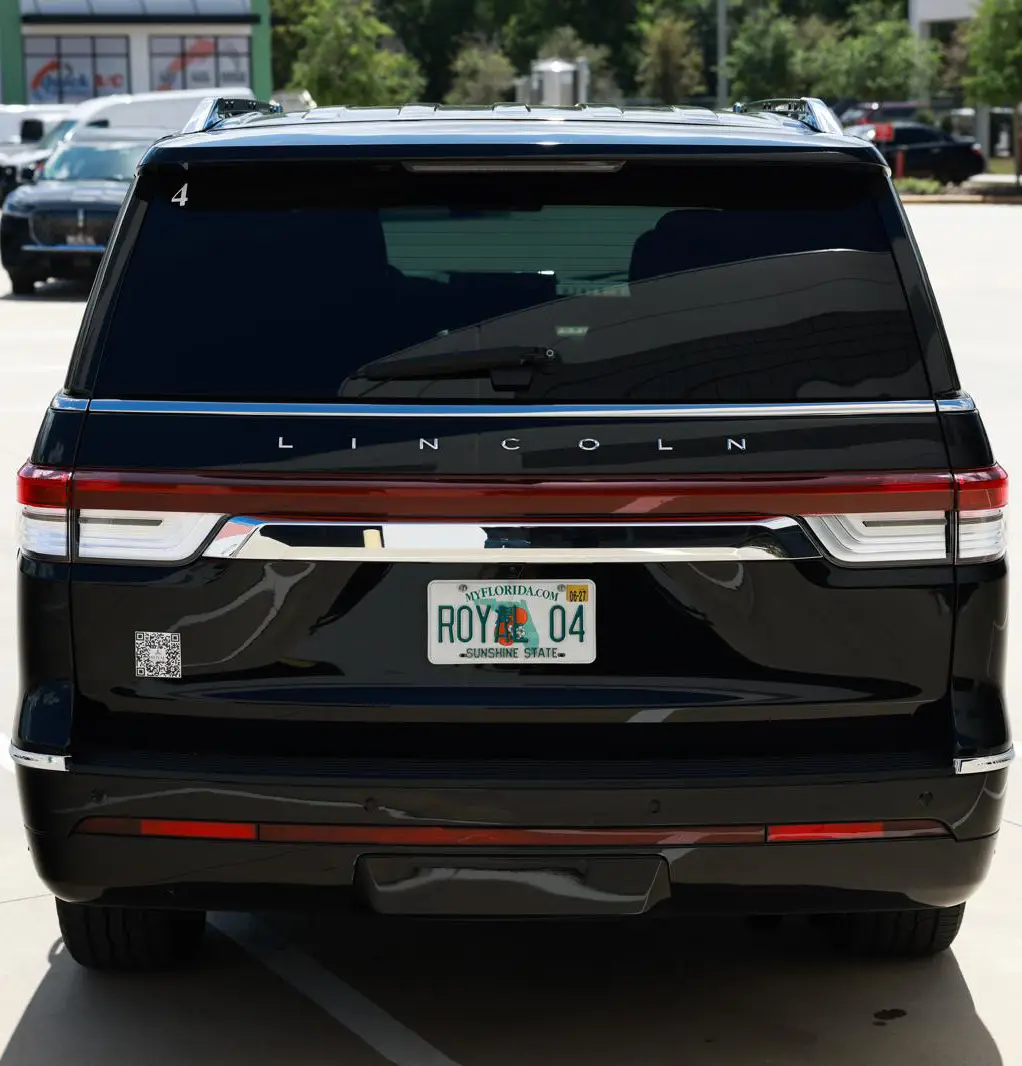Lincoln Navigator rear view with tail lights luxury SUV Orlando